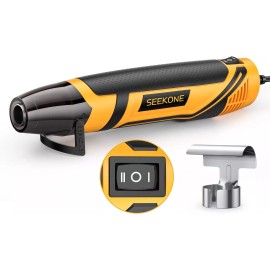 SEEKONE Mini Heat Gun, 350W 2-Temp Settings 500℉ & 842℉ (260℃-450℃) Fast Heat Hot Air...