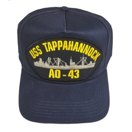 HnP USS TAPPAHANNOCK AO-43 Ship HAT - Navy Blue - Veteran Owned Business