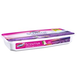 CX Company Clorox Scentiva Disinfecting Mopping Pad Tuscan Lavender & Jasmine-12 Wet Refills, 5.90 Inch x 2.25 Inch x 11.44 Inch, White
