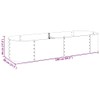 CHARMMA Garden Raised Bed Silver Galvanized Steel Large Durable,Pots &