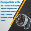 HD Switch Starter Ignition Switch, 4 Position, 5 Terminal Replaces