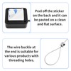 Focmkeas 2 Pcs Retractable Remote Control Cable Tether Lock Remote