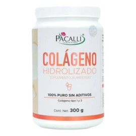 Colágeno Hidrolizado Pacalli Sin Aditivos 300g Sin Sabor