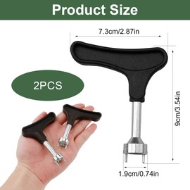 Kasoud Golf Spike Tool, 2PCS Golf Spike Shoe Tool, Golf Spike Wrenches, Adjustable Golf Tool, Handheld Wrench for Cleat Remover, Universal Spike Shoes Replacement Tool, Golf Spike Removal Tool