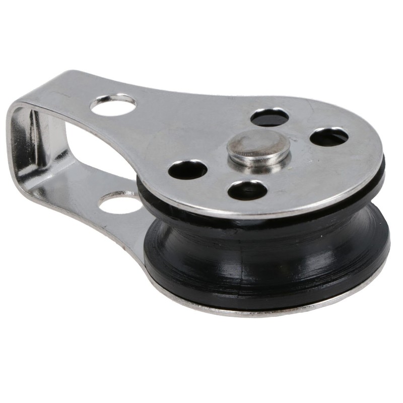 Type 2 Marine Pulley Block 26mm Diameter Nylon Wheel Stainless
