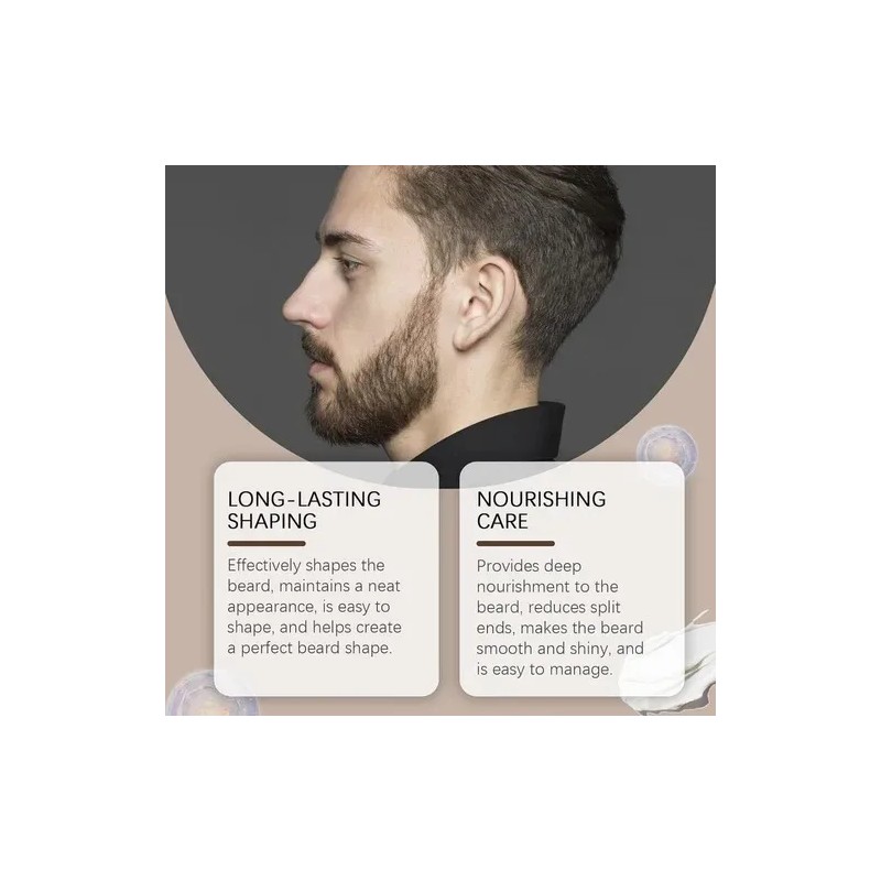 2pcs Cosmetics Para Barba, Hidrata Y Fortalece La Barba T