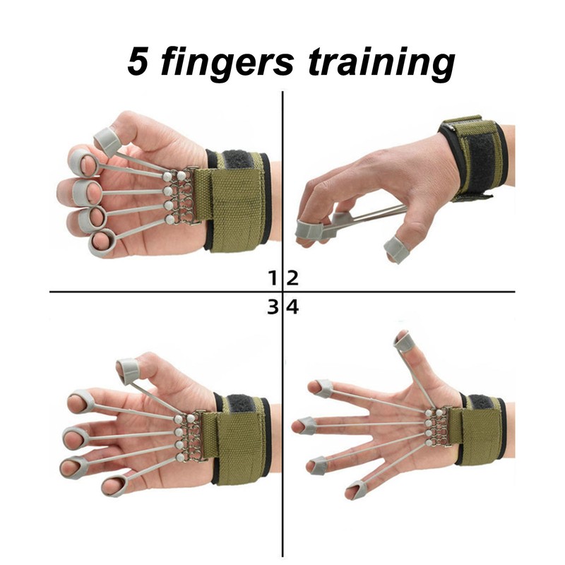 Hand Grip Strength Trainer 20lb Resistant Soft Silicone Hand Exerciser