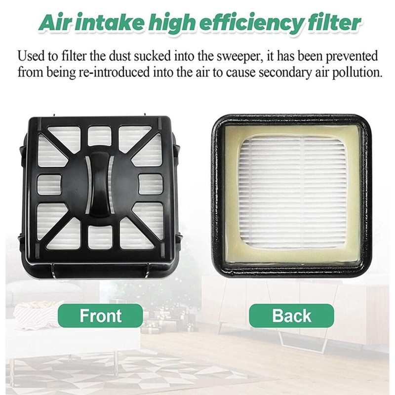 4 PACK Post-Motor HEPA Filter Shark IQ Robot RV1000S Vacuum