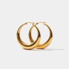 Rumi Gold Hoop Earrings - Size: Medium