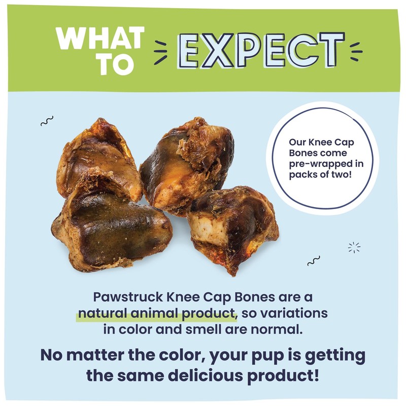 Pawstruck Pawstruck Natural Knee Cap Dog Bones - Treats for