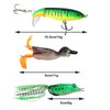 ECSiNG 3pcs Topwater Fishing Lure Set Including Topwater Fishing 3D