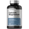 Horbäach Suplemento D3 de calcio y magnesio | 1000 UI D3 | 250 cápsulas recubiertas | Sin OMG y sin gluten