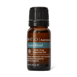 Natio Australia Australiana Pure Essential Oil Blend - Coast 10ml - 100% Pure & Natural Essential Oil Blend - Eucalyptus, Pink Grapefruit, Lavender, Rosemary & Ylang Ylang - Vegan Friendly & Made in Australia