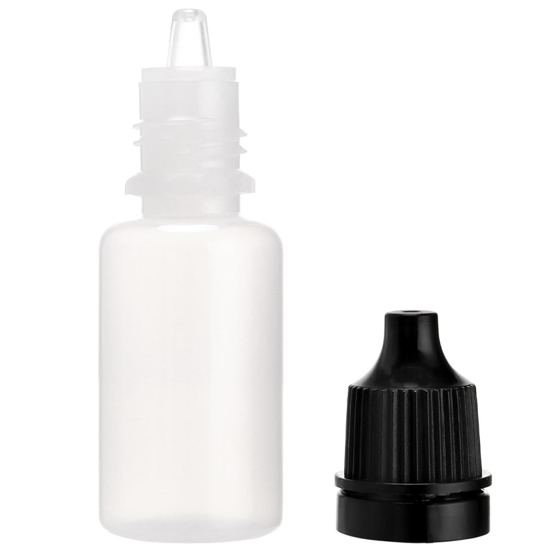 TAICHEUT 300 PCS 10ml Dropper Bottles, 60x21mm Squeezable Dropper Bottles