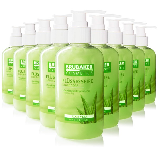BRUBAKER Cosmetics 10-Pack Liquid Hand Wash Aloe Vera - 10