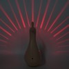 PeacockShaped Projection Lamp Decorative Light Touch Control ABS Nightlight Bedroom(Pink