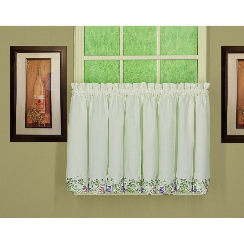 Today's Curtain Sonoma Kitchen Tier 30" Ecru/Multi