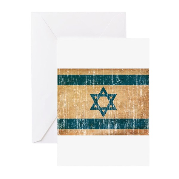 CafePress Israel Flag Greeting Card (20-pack), Note Card with Blank