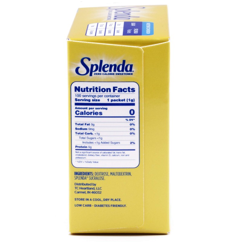 Splenda Sweetener Packets, 100-count Packages (Pack of 2)