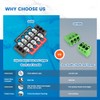 CGELE 6 Sets Terminal Blocks, 6Pcs 4/5/6 Positions 600V 25A