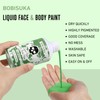 BOBISUKA Light Green Face Body Paint Liquid Texture Washable Non