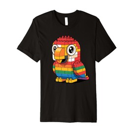 Macaw Parrot Toy Bricks Parrots Premium T-Shirt