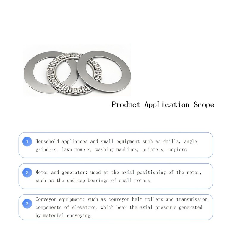 2 PCS AXK1024 High Precision Thrust Needle Roller Bearings with