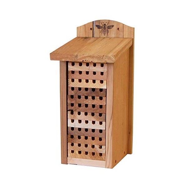 Woodlink 28551 Heavy Duty Cedar Mason Bee, Large Insect House,
