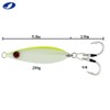 Flat Fall Lead Slow Pitched Fast Metal Saltwater Jigs,Glow Vertical