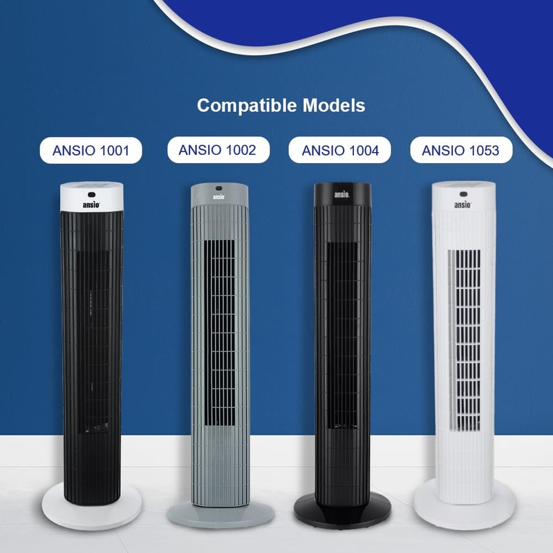 ANSIO Remote control for 30-inch Tower Fan, Compatible Models: ANSIO