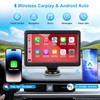 7" HD Wireless Carplay Screen for Car, Touch Screen Portable