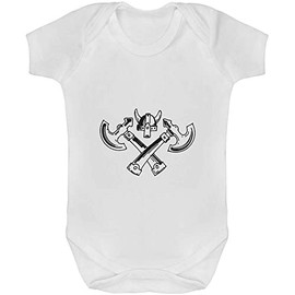 3-6 Month 'Viking Axes & Helmet' Baby Grow/Bodysuit (GR00087579)