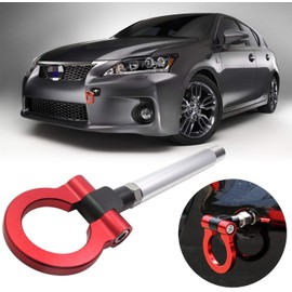 Xotic Tech Sports Track Racing Style CNC Aluminum Tow Hook for Lexus is CT RC 2006-up (Red)