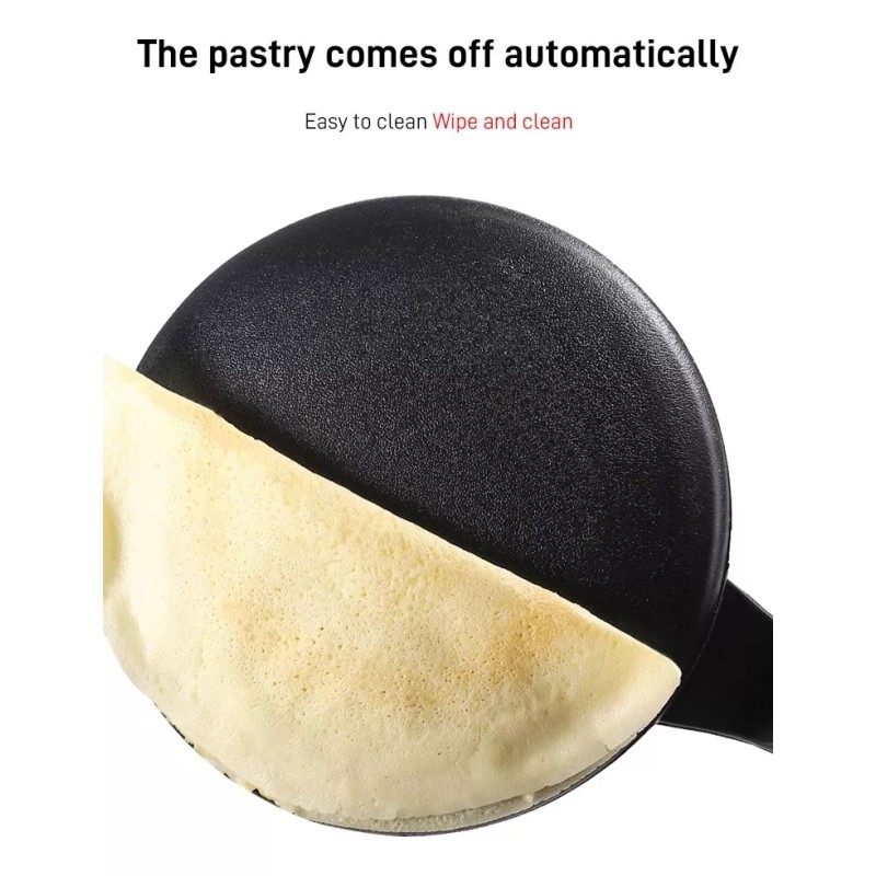 Luxury Crepera Electrica Tipo Sarten Antiadherente Desayuno Crepa