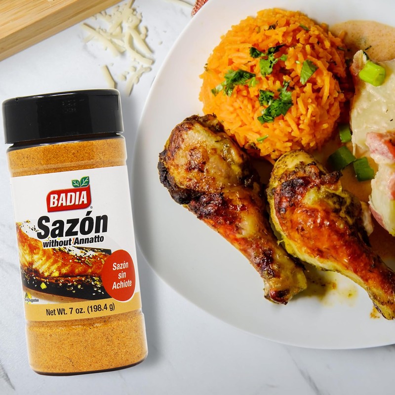 Badia Sazon without Annatto (Achiote), 7 oz – Savory Seasoning