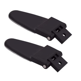 Ciuouient 2Pcs 103528 Truck Cap Glass Rear Door Hinges with Hardware,Glass Rear Door Hinge Fits for LEER Truck Cap 100XL/100LE(Replace#71543/53248 / 67158)