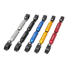 Speedra SSK Adjustable Motorcycle Handle Brace, 8.9 to 13.0 inches (225 to 330 mm), Clamp Color: Black, Center Bar Color: Matte Black