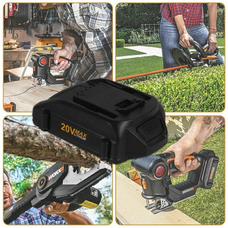 For WORX 2pack For WORX 20V MAX Extend Lithium Battery
