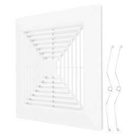 Operitacx Cover for Bathroom Extractor Fan 12 x 12 Inch Bathroom Vent Cover Ceiling Fan Grille Cover with Springs Replacement Cover For