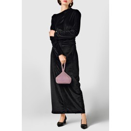 BABEYOND 1920s Flapper Clutch Handbag Peacock Glitter Sequin Clutch Bag for Women Roaring 20s Evening Clutch Beaded Bag Gatsby Costume Accessories Wedding Party (Purple)