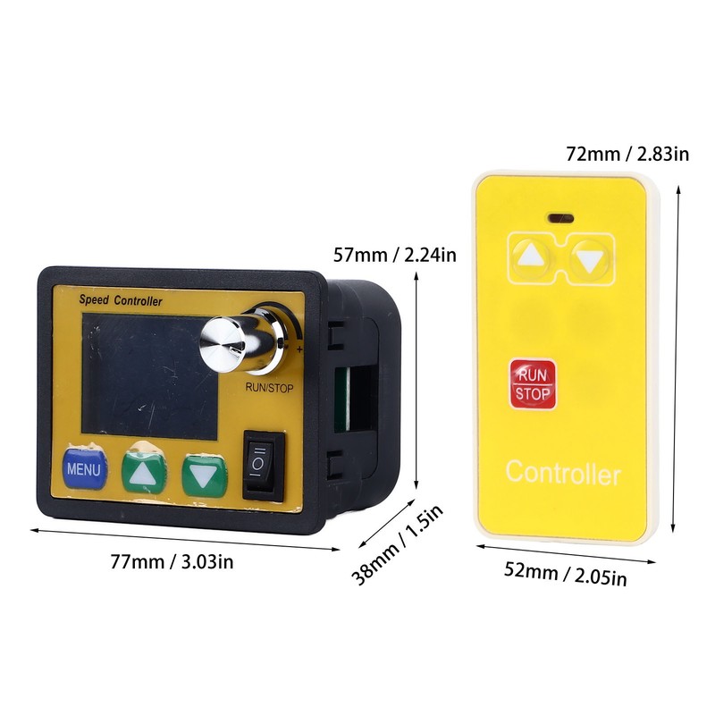 Wireless Remote Motor Speed Controller Color Screen Cycle Start and