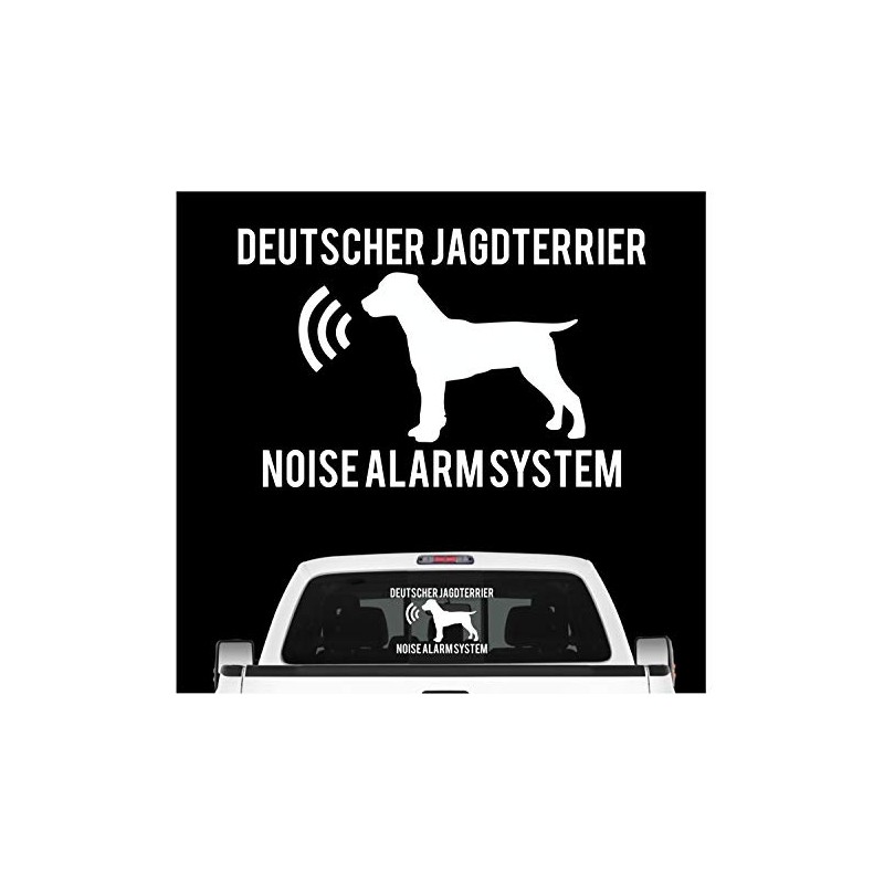 Siviwonder German Hunting Terrier Noise Alarm System Car Sticker Dog