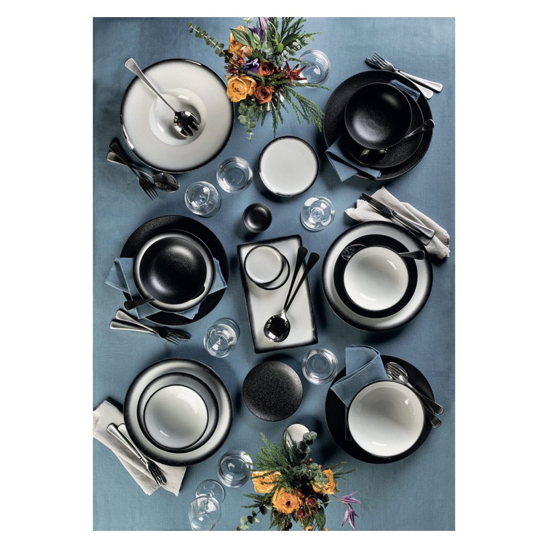 Maxwell & Williams Caviar Footed Bowl 25 Centimeters Granite