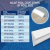 Desunqin 46.5" 20PCS Peel and Stick Pool Cove for 24'