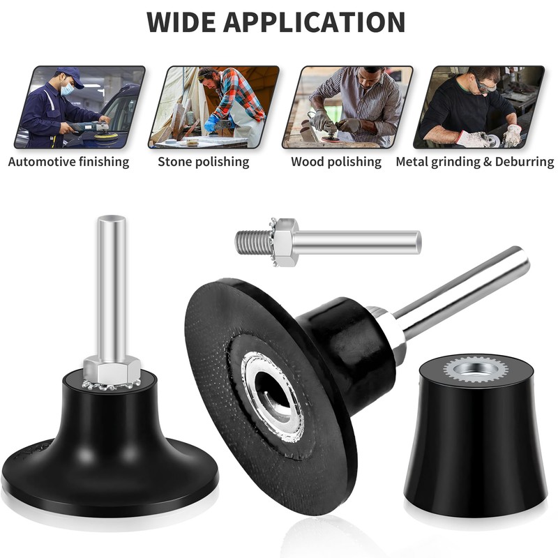 3Pack Disc Pad Holder, 1" 2" 3" Roll Lock Disc