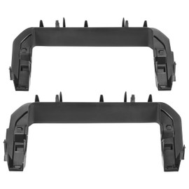 KUAFU Pair Grille Brackets Set Compatible with 2011-2016 Ford F250 F350 F450 F550 Super Duty Replacement for FO1213113 FO1212113 Plastic(ABS) Grill Brackets Black Left & Right Side