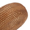 Rattan Storage Basket, Hand Woven Fruit Basket with Handles, Wicker