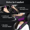 10PCS Car Interior Accessories Sets,Steering Wheel Cover, Seat Belt Cover