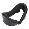 VR Face Pad Black Raised PU Leather Sweat Proof Light