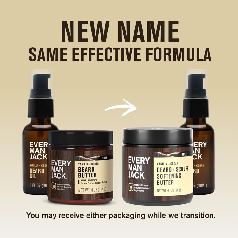 Every Man Jack Beard Oil & Scruff Softening Butter Bundle